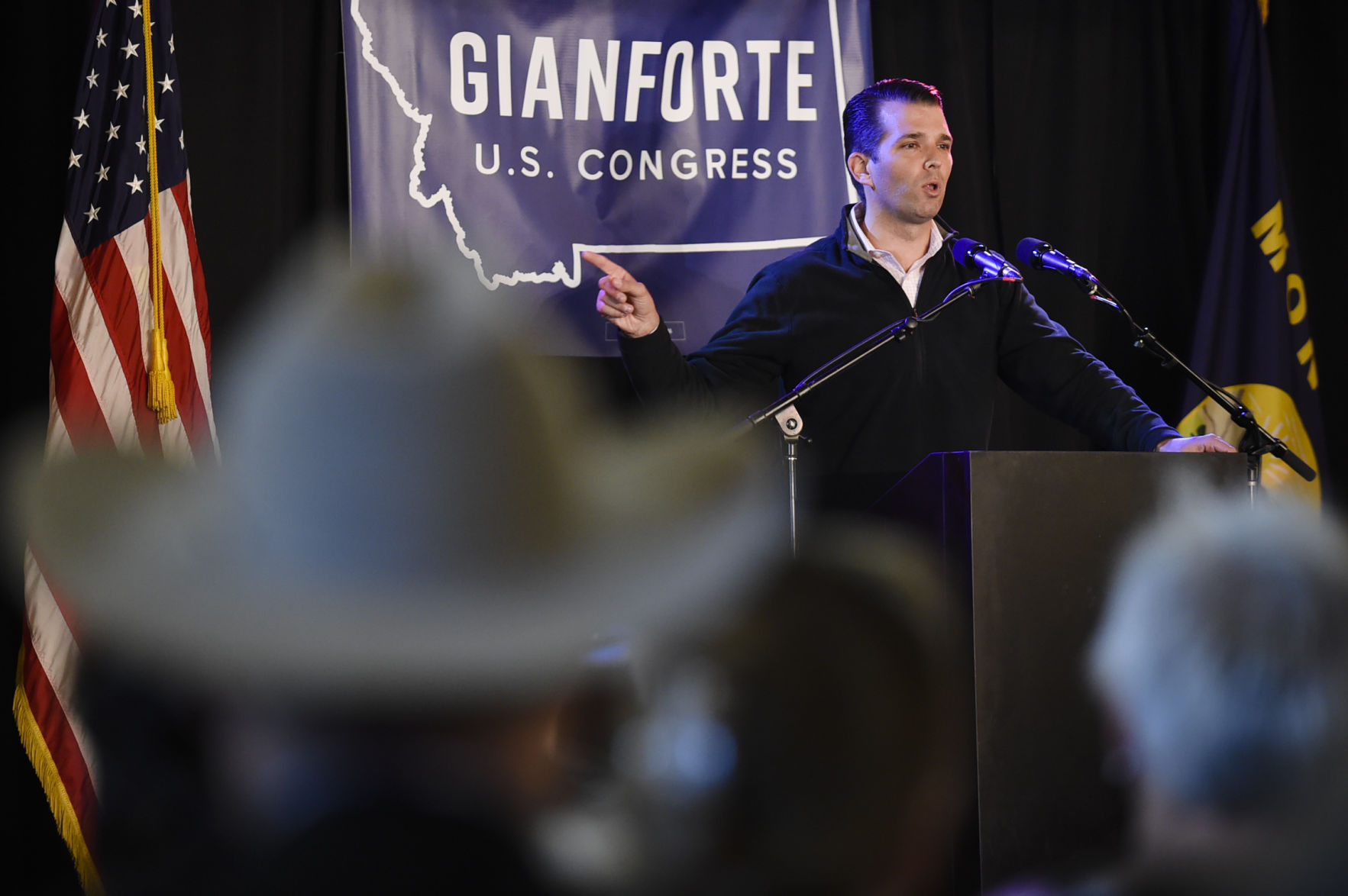 Greg Gianforte rally with Donald Trump Jr.